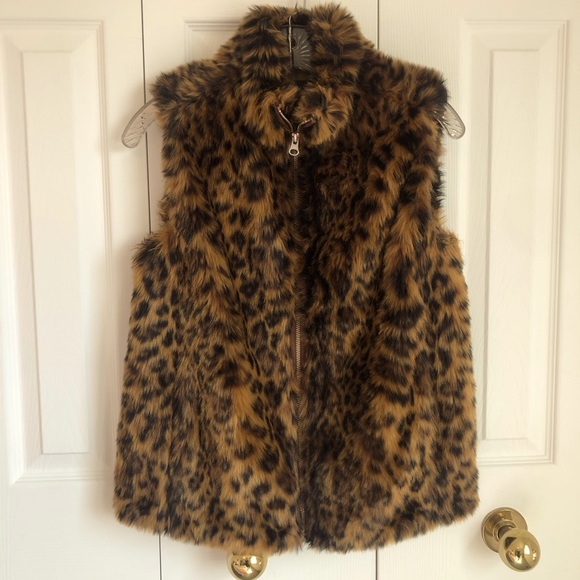 J.Crew Faux Fur Vest - Picture 1 of 4